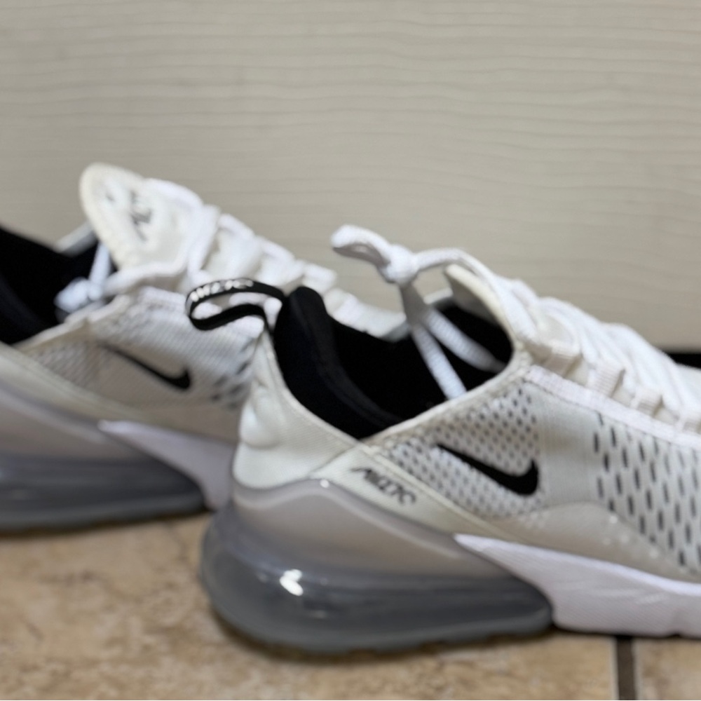 Nike Air Max 270 White and Black Sneakers